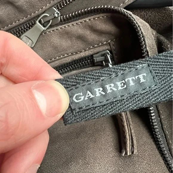 NWT Garrett Mens 54 (Fits US Large) Leather Jacket Hooded Full Zip Made in Italy - Picture 13 of 13
